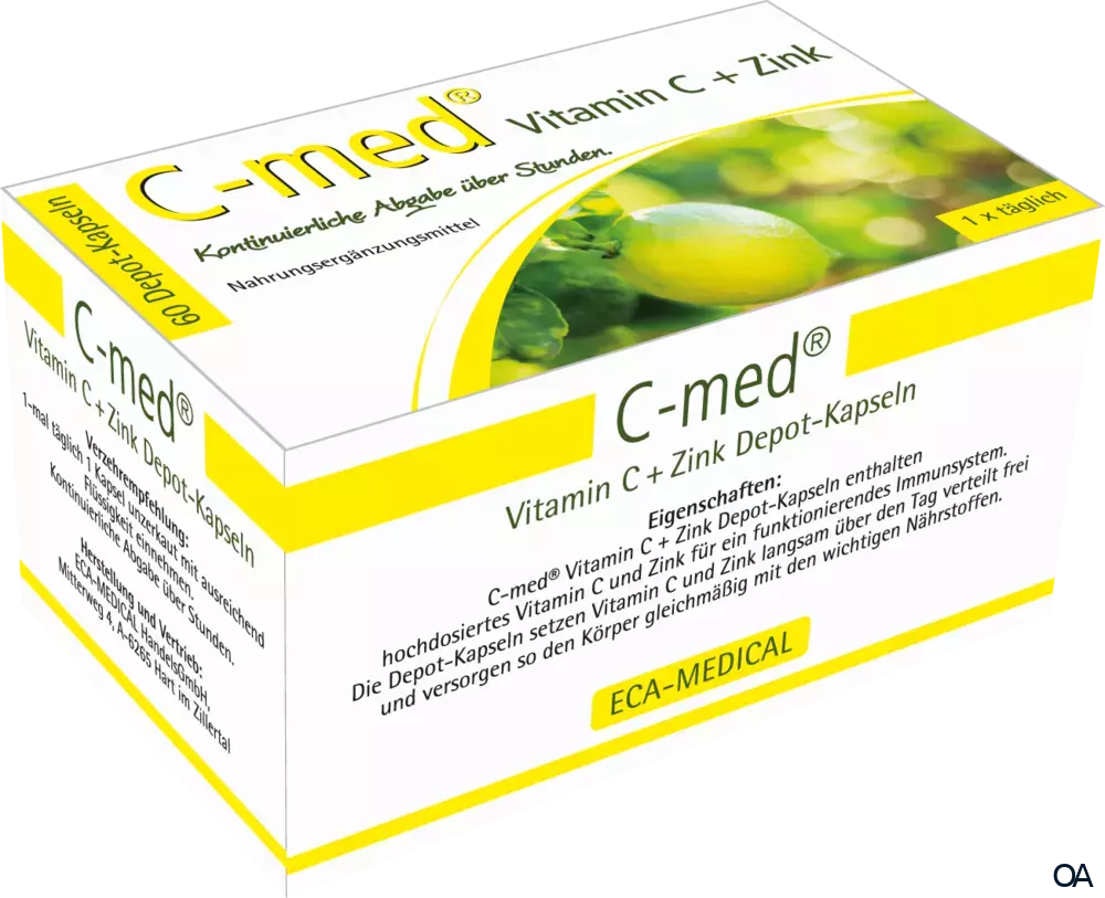 C-med® Vitamin C + Zink Depot-Kapseln C-med® Vitamin C + Zink Depot-Kapseln