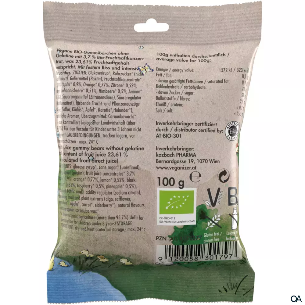Veganizer BIO Fruchtsaftbärchen