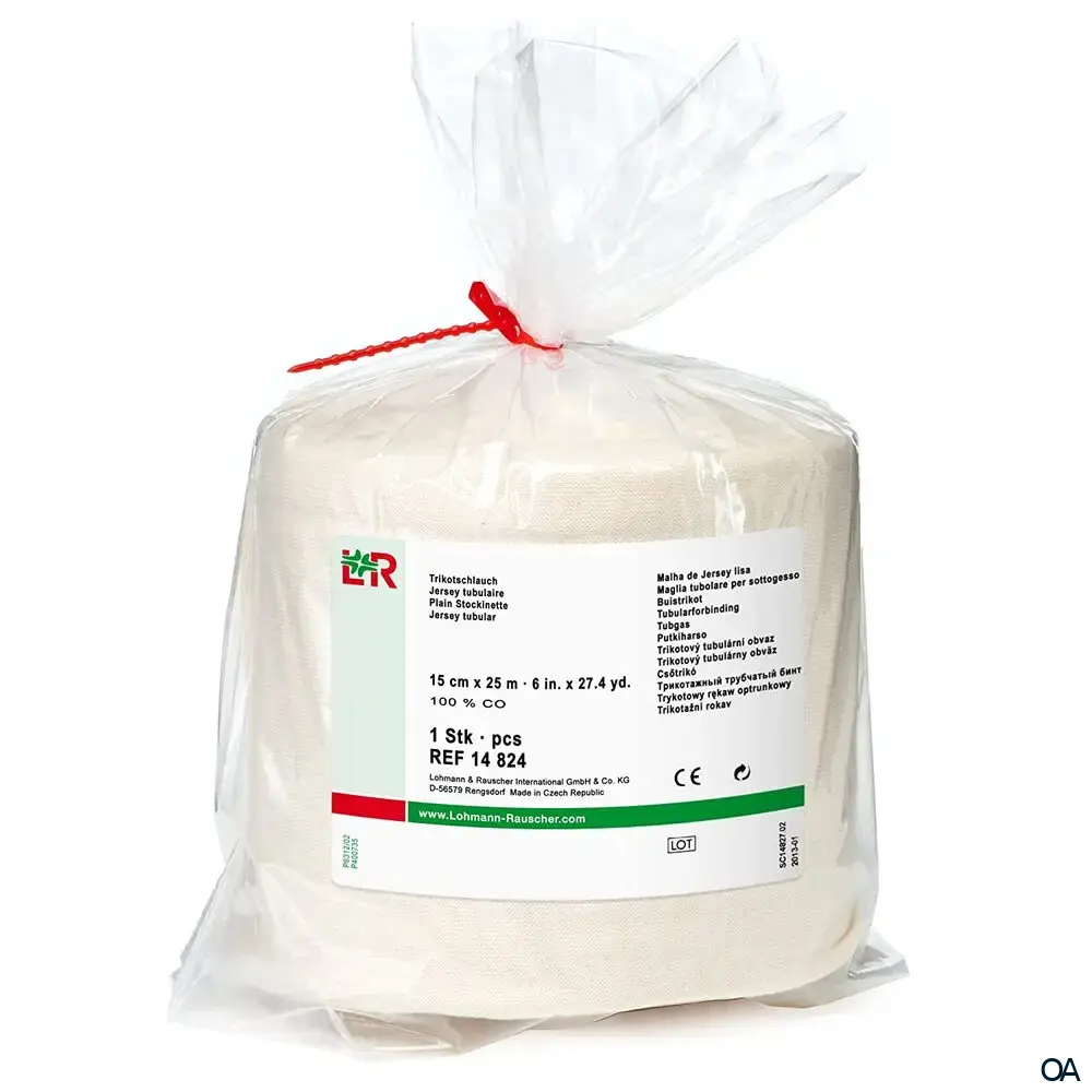Lohmann & Rauscher Trikotschlauch Rolle, 15 cm x 25 m