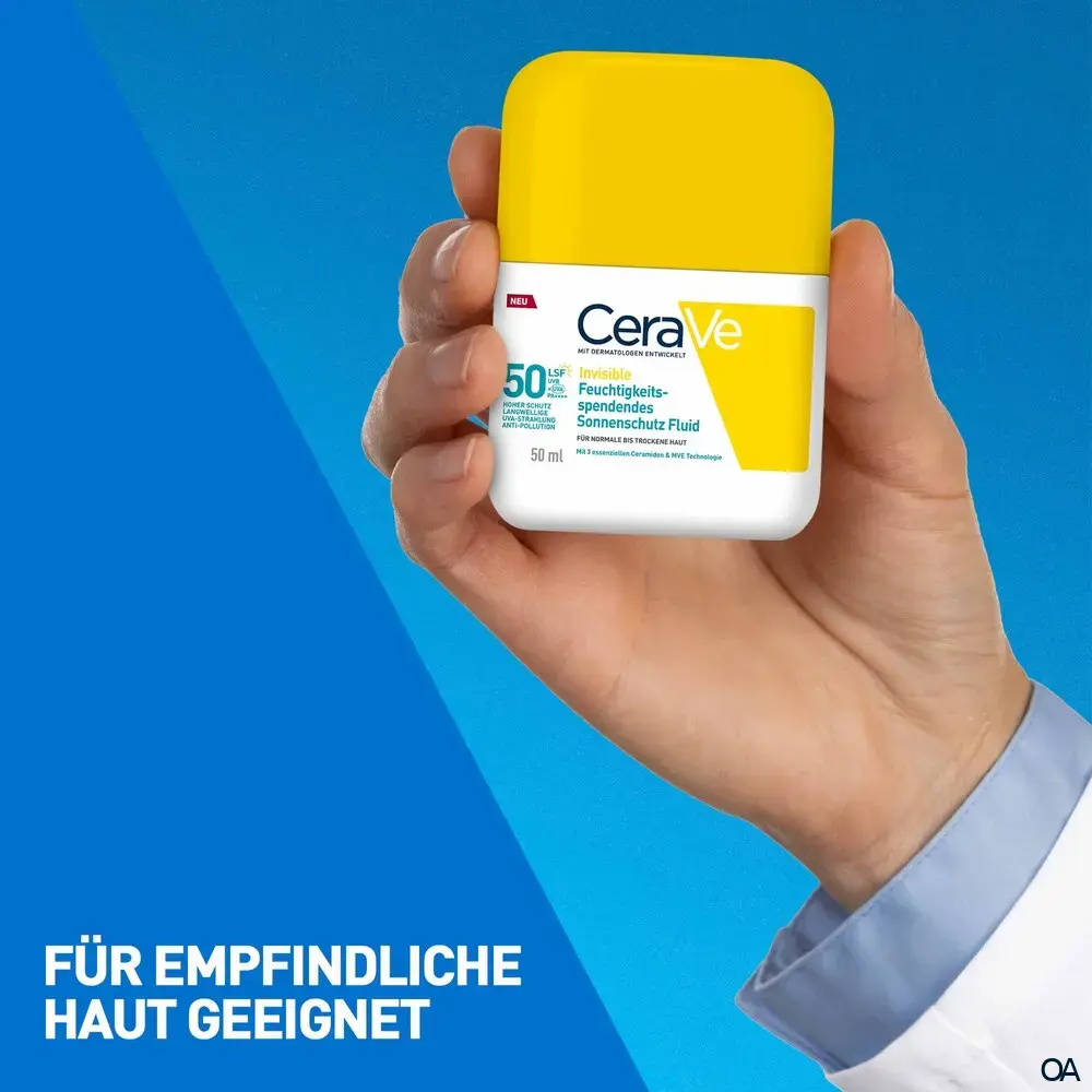 CeraVe Invisible Feuchtigkeitsspendendes Sonnenschutz Fluid LSF 50