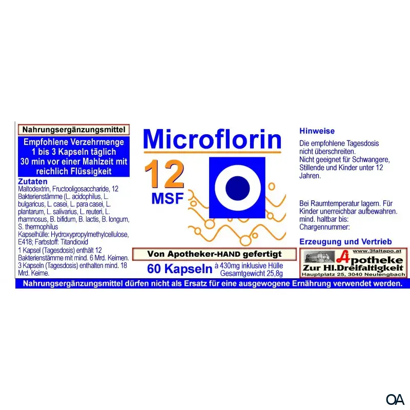 Microflorin 12 MSF Kapseln