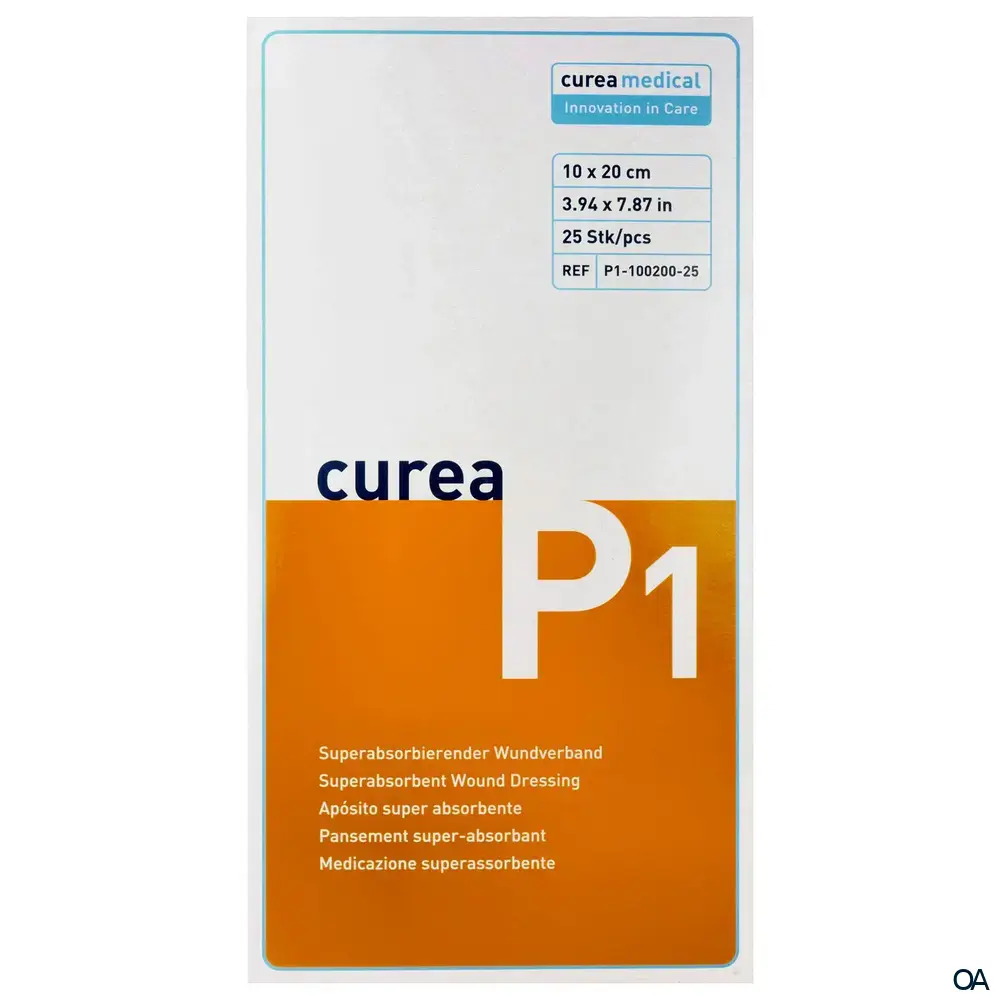 curea medical Curea P1 Superabsorbierender Wundverband steril, 10 x 20 cm curea medical Curea P1 Superabsorbierender Wundverband steril, 10 x 20 cm