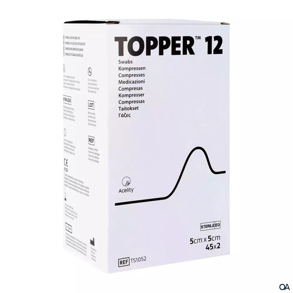 3M Topper 12 sterile Kompressen 5 x 5 cm, 45 x 2 Stück 3M Topper 12 sterile Kompressen 5 x 5 cm, 45 x 2 Stück