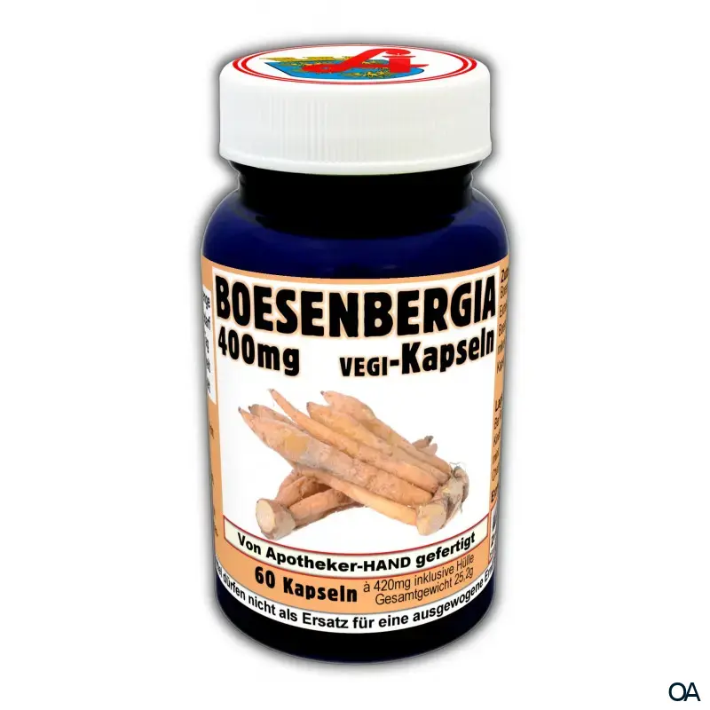 Boesenbergia 400 mg Vegi-Kapseln Boesenbergia 400 mg Vegi-Kapseln
