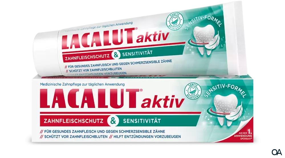 LACALUT® aktiv Zahnfleischschutz & Sensitivität Zahncreme LACALUT® aktiv Zahnfleischschutz & Sensitivität Zahncreme