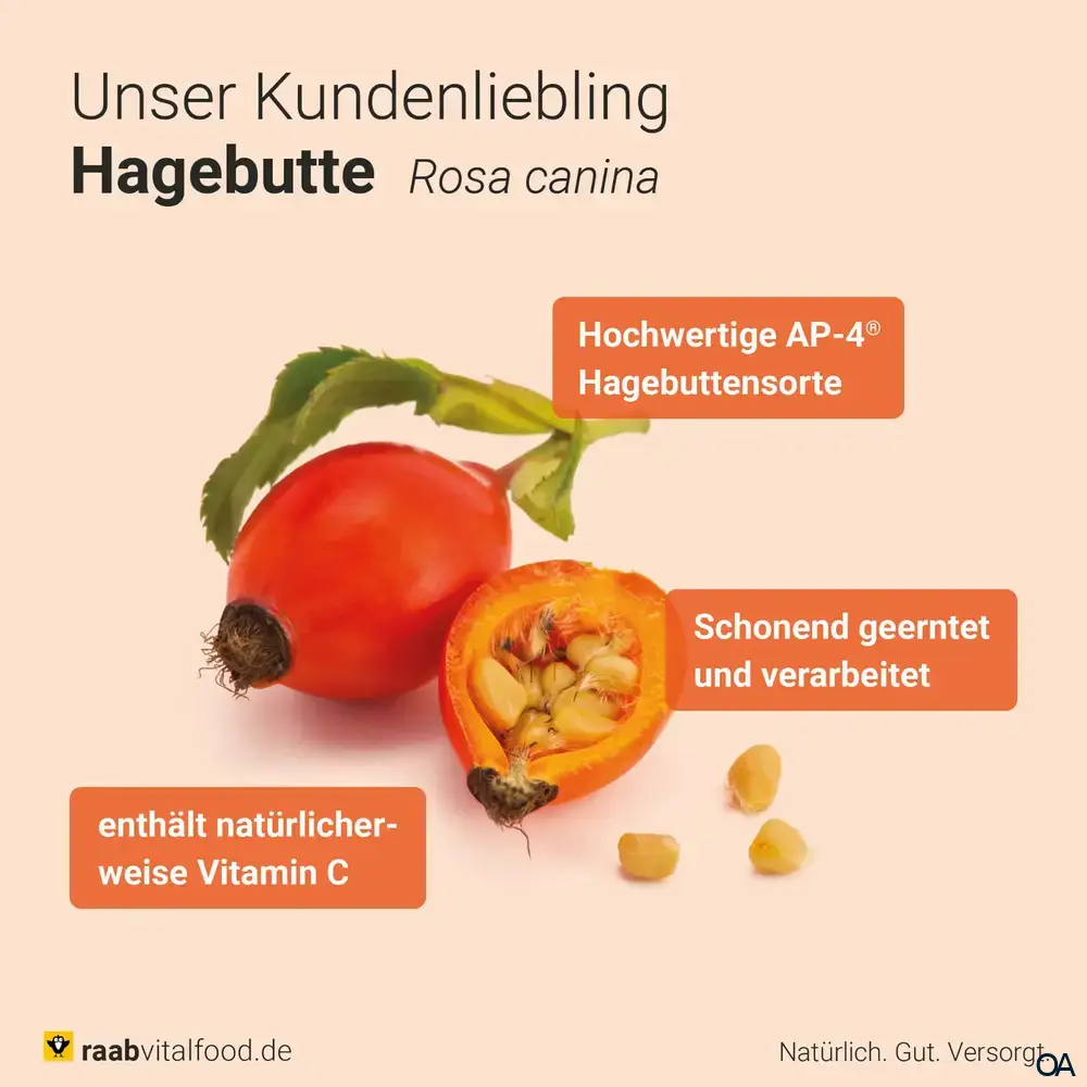 Raab® Vitalfood Bio Hagebutten Kapseln