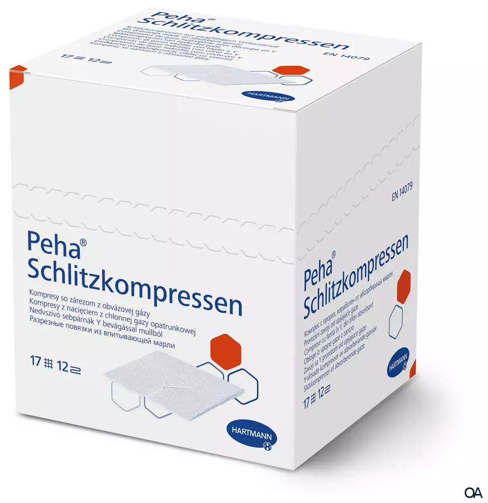 Peha® Schlitzkompressen steril, 10 x 10 cm, 20 x 2 Stück
