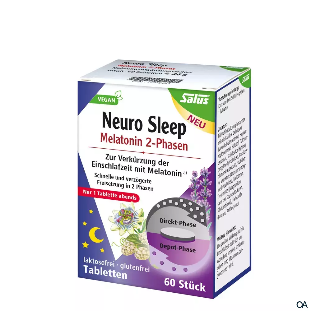 Salus Neuro Sleep Melatonin 2-Phasen Tabletten 1,8 mg