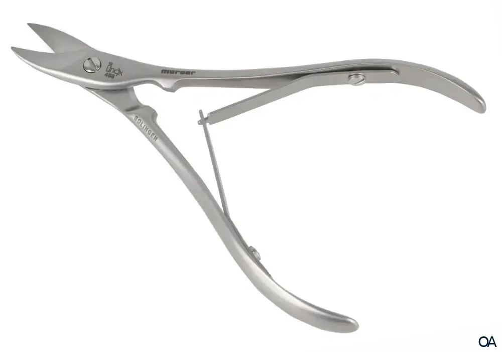Mörser Solingen 458 Fußnagelschere Inox in Zangenform, 12 cm Mörser Solingen 458 Fußnagelschere Inox in Zangenform, 12 cm