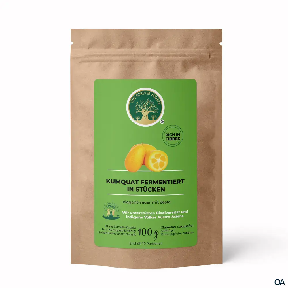 Live Forever Young Kumquat Fermentiert in Stücken Live Forever Young Kumquat Fermentiert in Stücken