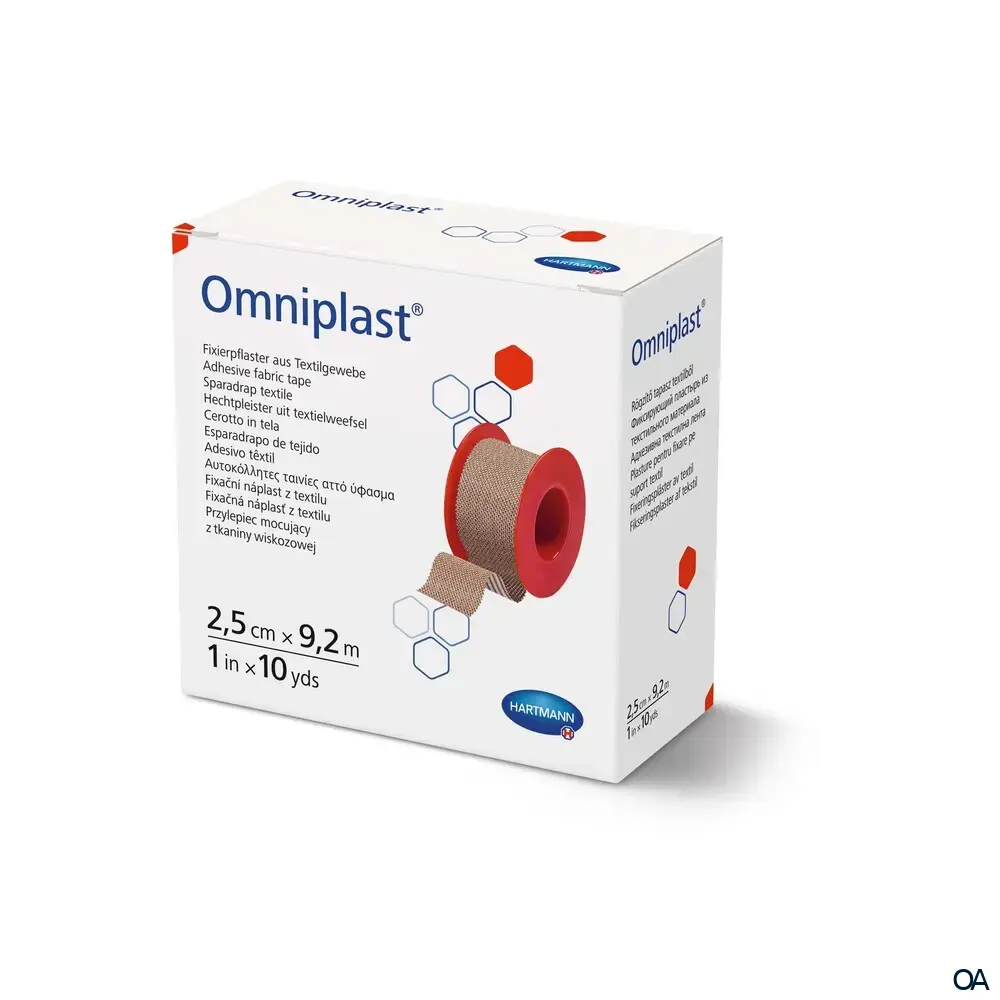 Omniplast® Fixierpflaster 2,5cm x 9,2m
