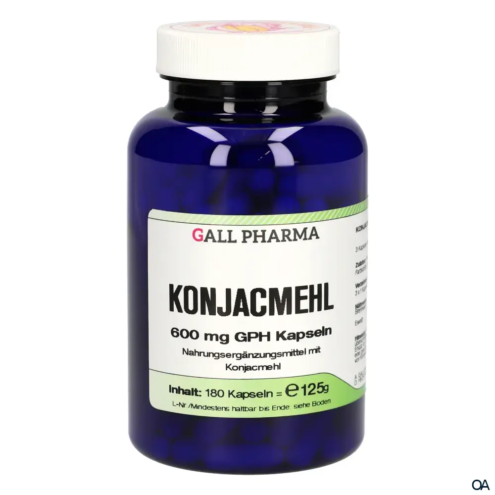 Gall Pharma Konjacmehl 600 mg Kapseln Gall Pharma Konjacmehl 600 mg Kapseln