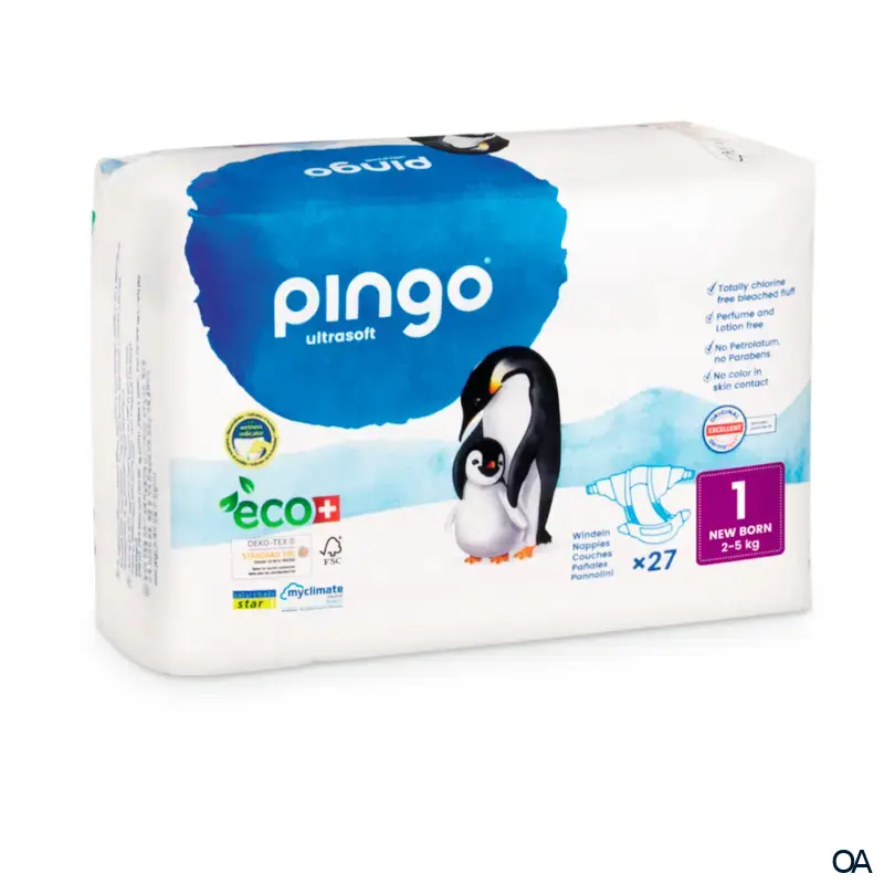 pingo® ultrasoft Bio Windeln für Neugeborene 2 - 5 kg pingo® ultrasoft Bio Windeln für Neugeborene 2 - 5 kg