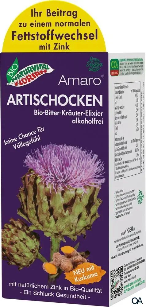 Bio Naturvital Florian Amaro Artischocken Bitter-Kräuter-Elixier Bio Naturvital Florian Amaro Artischocken Bitter-Kräuter-Elixier