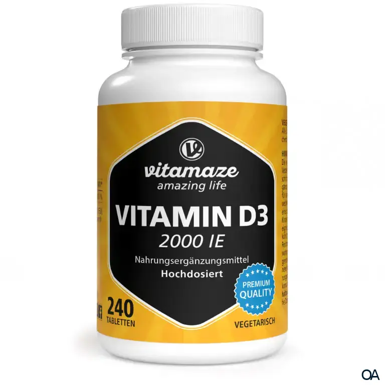 Vitamaze Vitamin D3 2.000 IE hochdosiert Tabletten