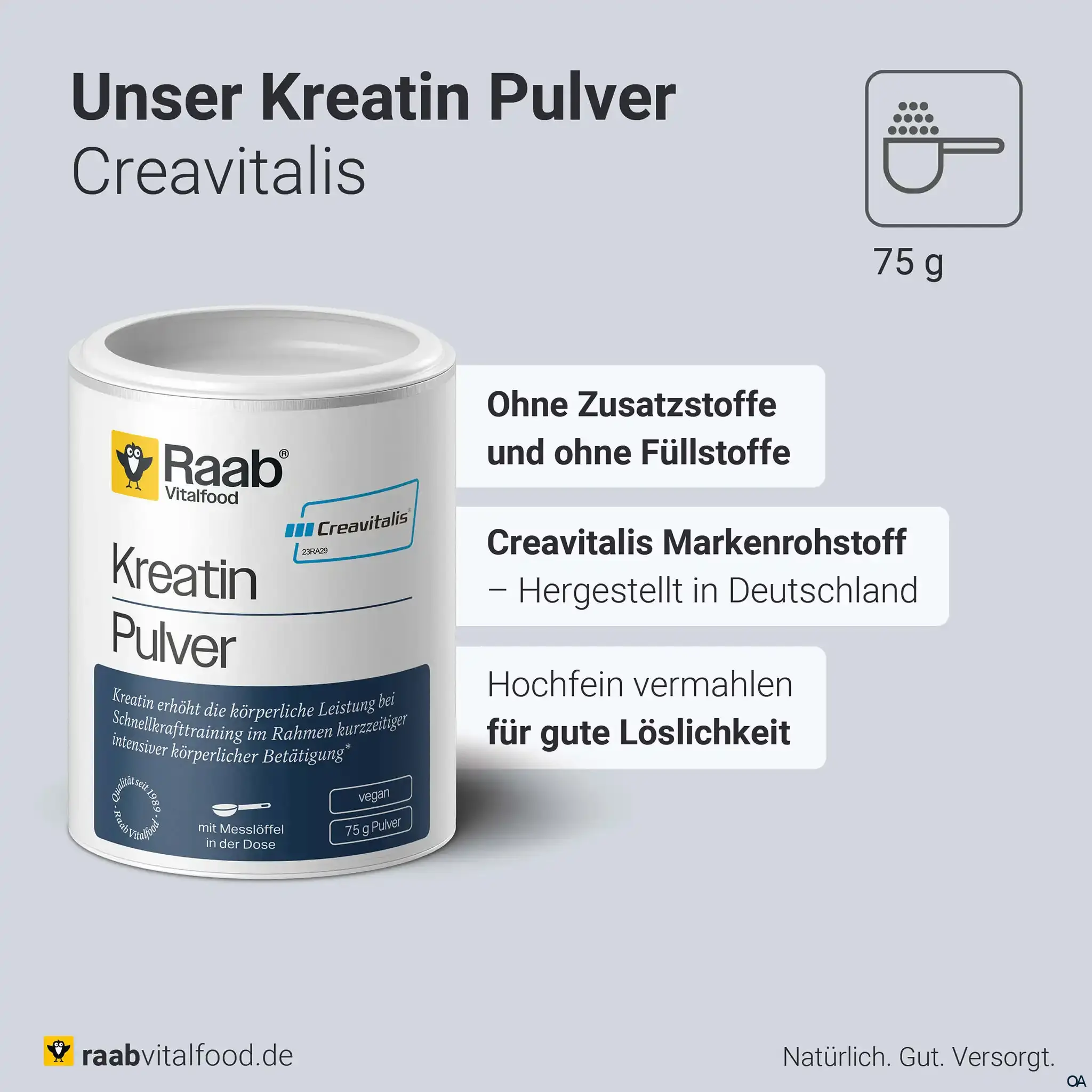 Raab® Vitalfood Kreatin Pulver