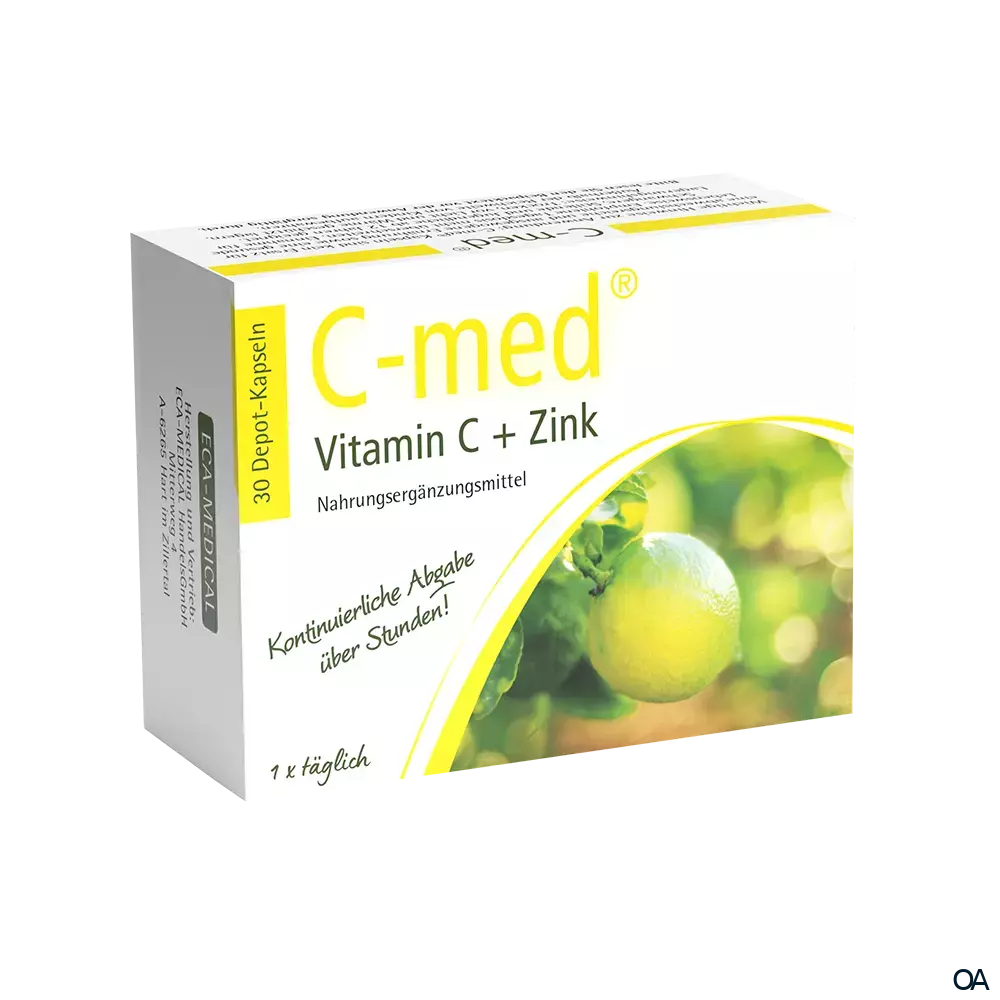 C-med® Vitamin C + Zink Depot-Kapseln C-med® Vitamin C + Zink Depot-Kapseln