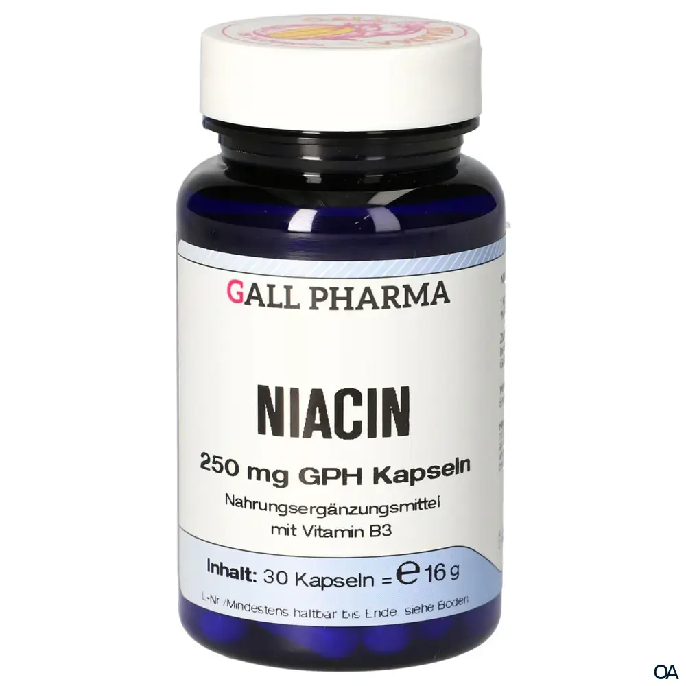 Gall Pharma Niacin 250 mg Kapseln Gall Pharma Niacin 250 mg Kapseln