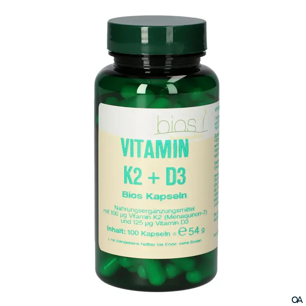 Bios Vitamin K2 + D3 Kapseln