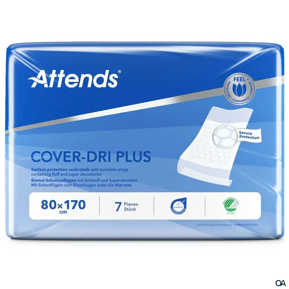 Attends Cover-Dri Plus Einmal-Schutzauflagen 80 x 170 cm