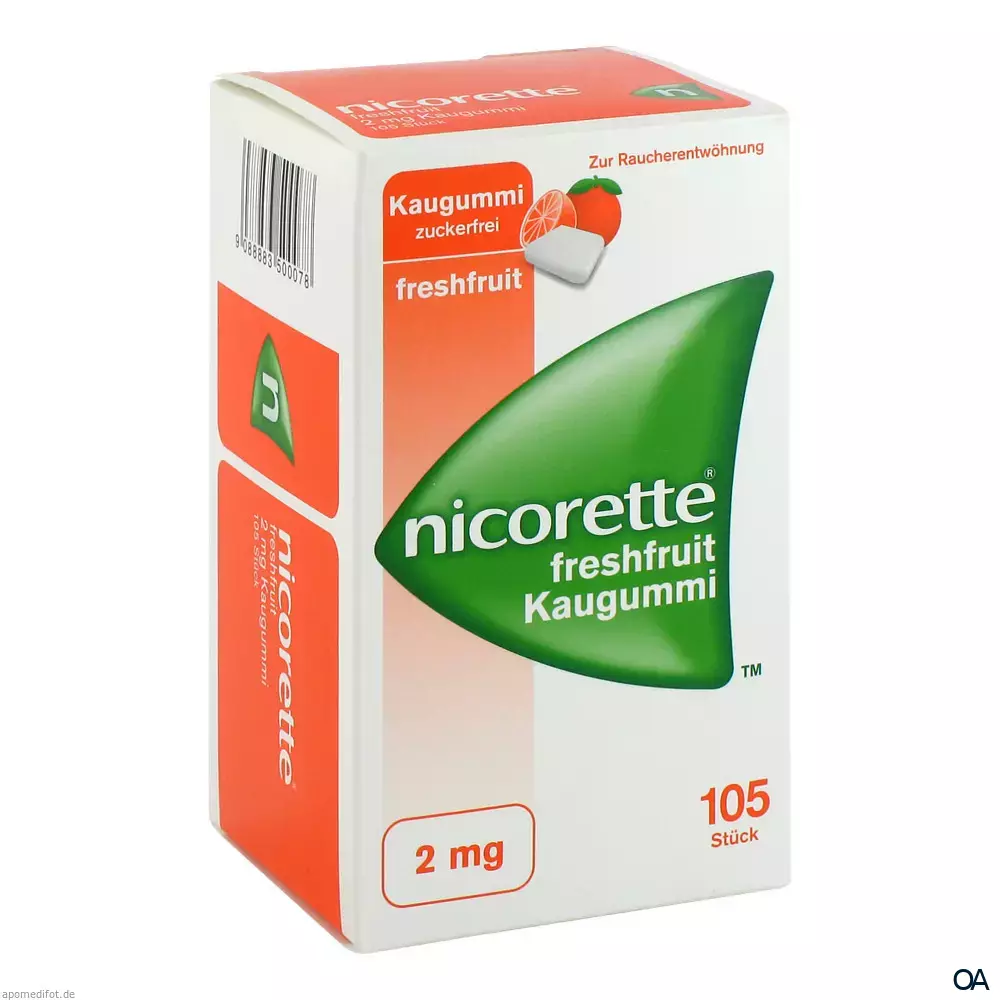 Nicorette® Freshfruit 2 mg - Kaugummi zur Raucherentwöhnung