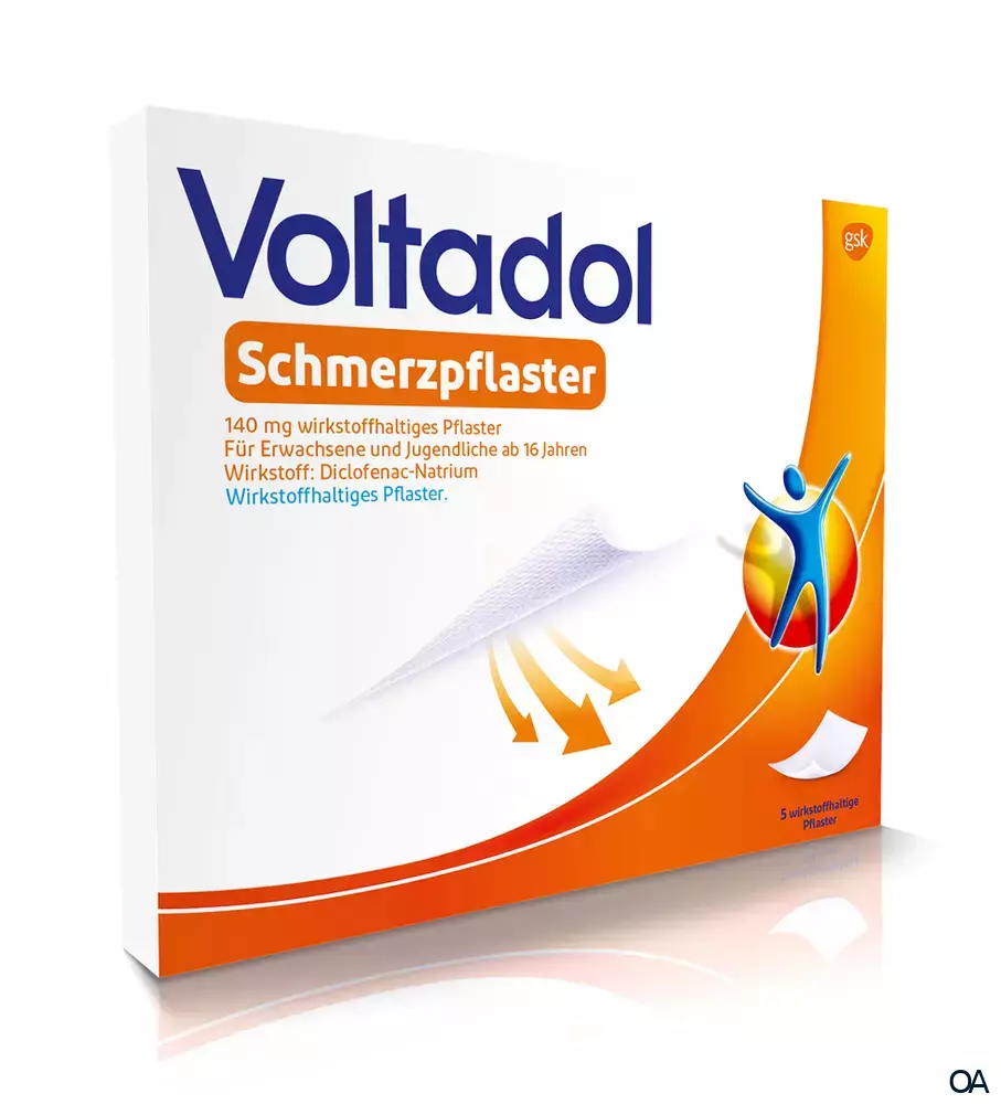 Voltadol Schmerzpflaster 140 mg wirkstoffhaltiges Pflaster Voltadol Schmerzpflaster 140 mg wirkstoffhaltiges Pflaster