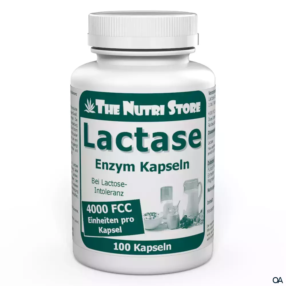 The Nutri Store Lactase 4.000 FCC Enzym Kapseln The Nutri Store Lactase 4.000 FCC Enzym Kapseln