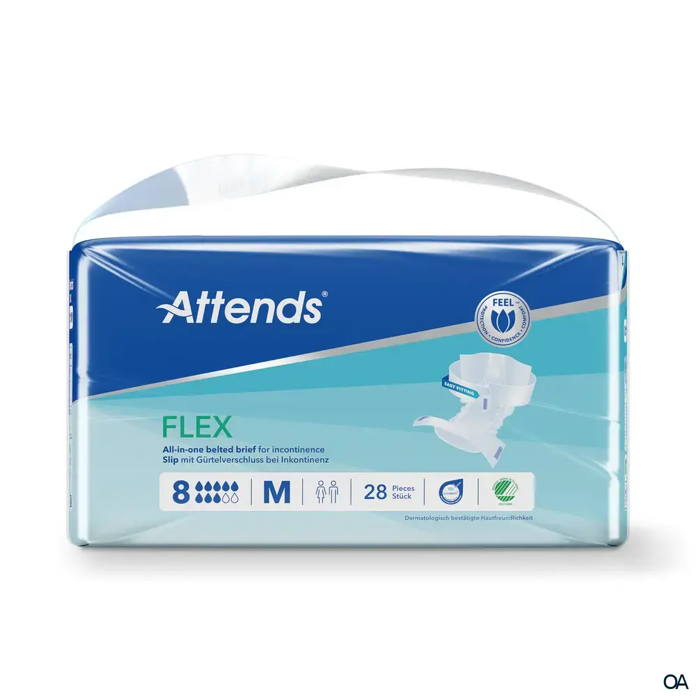Attends Flex 8 M Slips mit Gürtelverschluss bei Inkontinenz Attends Flex 8 M Slips mit Gürtelverschluss bei Inkontinenz
