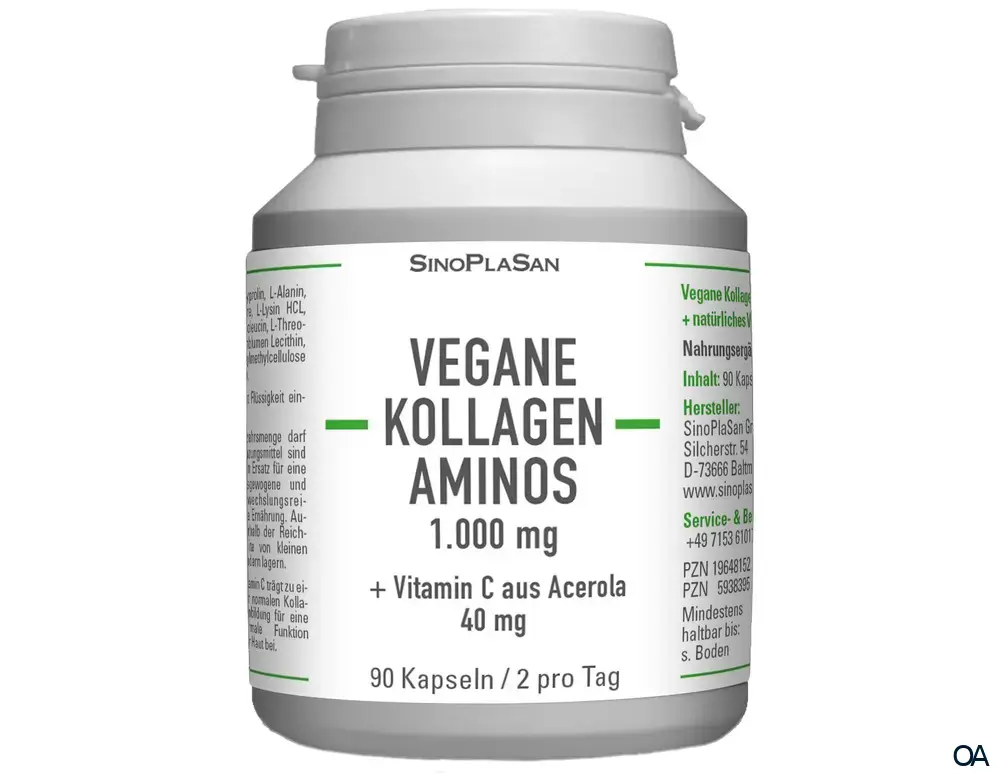 SinoPlaSan Veganes Kollagen + Vitamin C Kapseln SinoPlaSan Veganes Kollagen + Vitamin C Kapseln