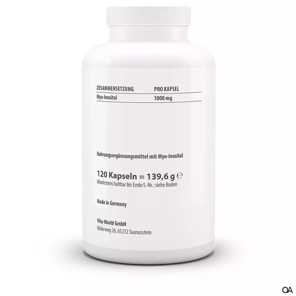Vitaworld Myo-Inositol 1000 mg Kapseln Vitaworld Myo-Inositol 1000 mg Kapseln