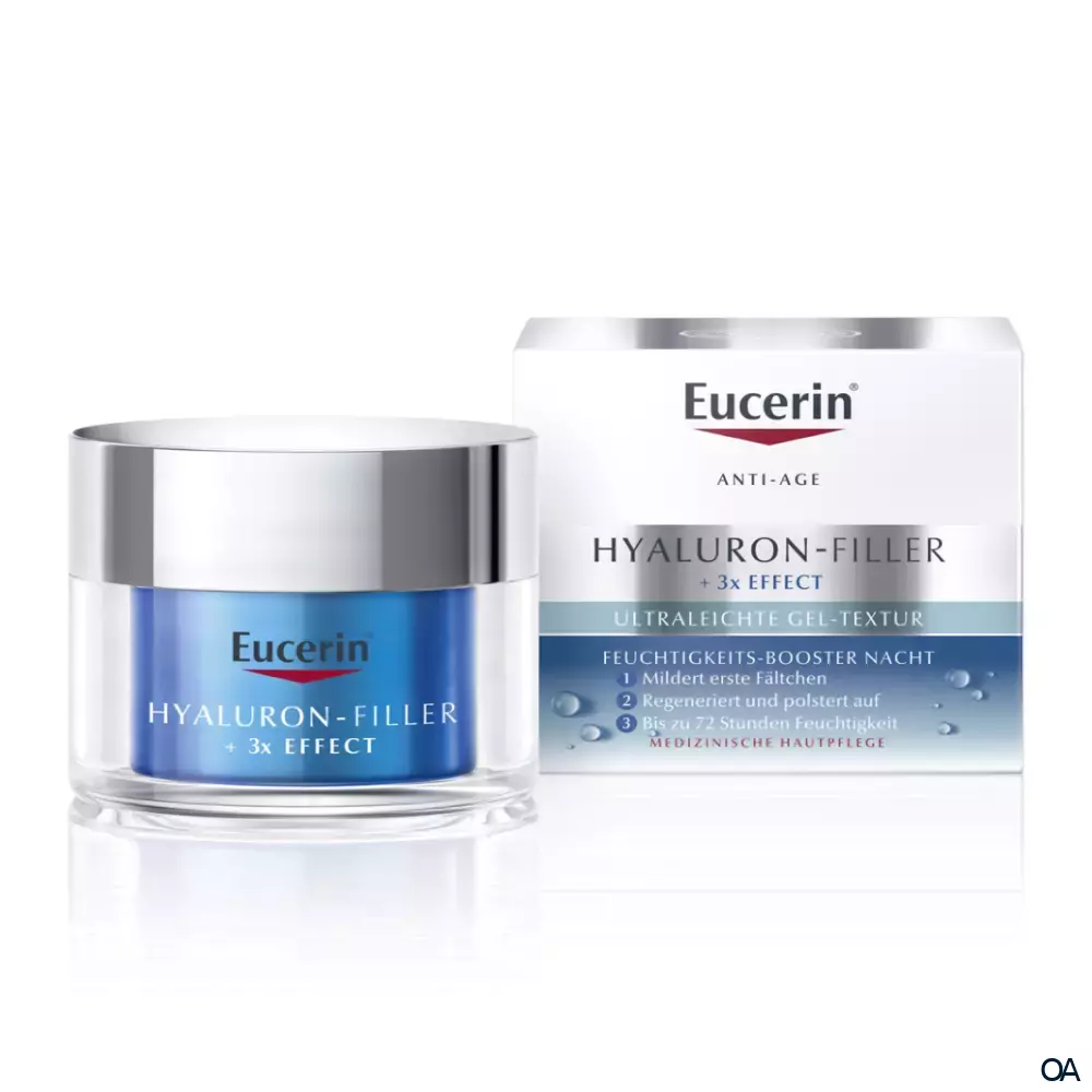 Eucerin® HYALURON-FILLER + 3x EFFECT Feuchtigkeits-Booster Nacht Eucerin® HYALURON-FILLER + 3x EFFECT Feuchtigkeits-Booster Nacht