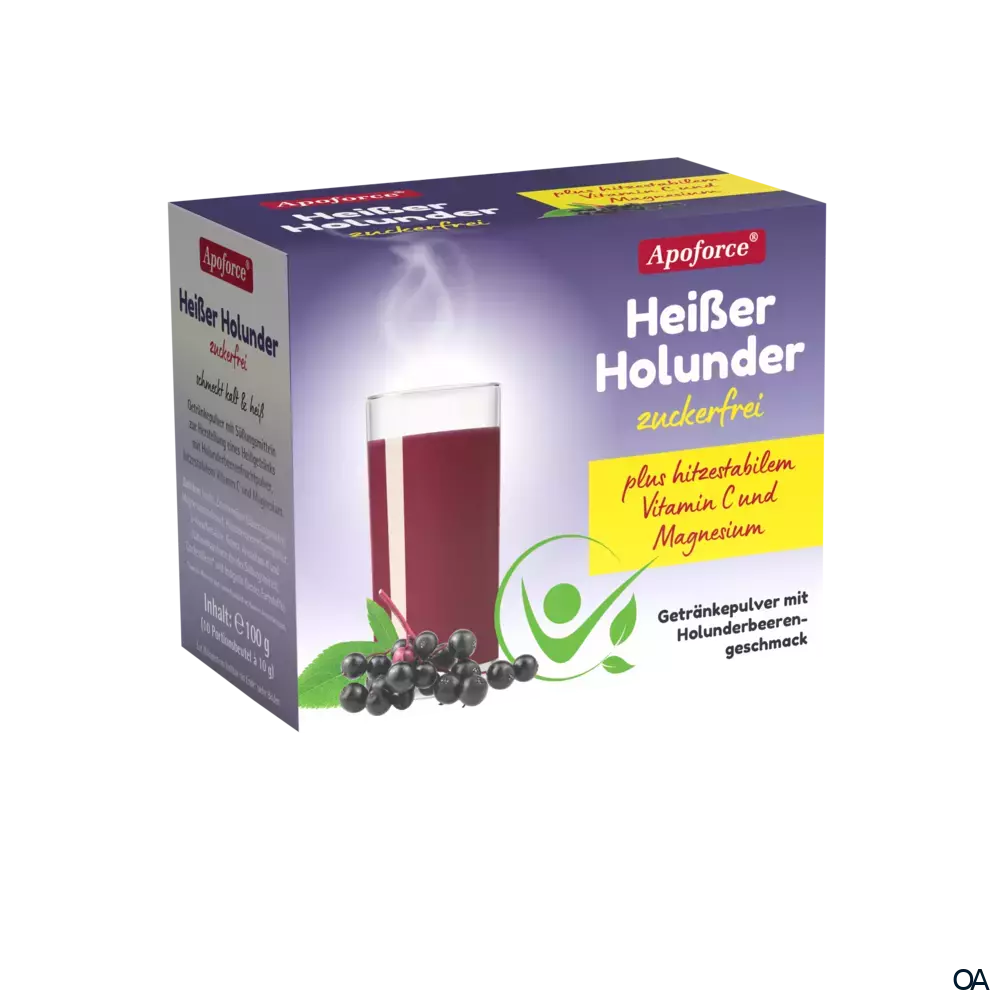 Apoforce® Heißer Holunder zuckerfrei Getränkepulver Apoforce® Heißer Holunder zuckerfrei Getränkepulver