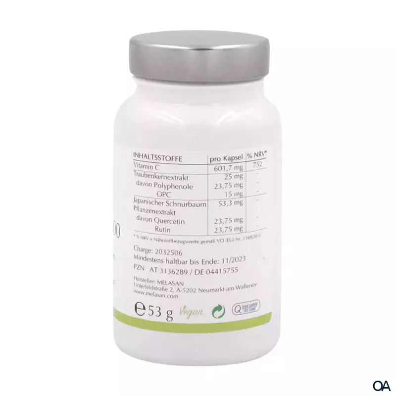 Melasan Vitamin C 600 Kapseln