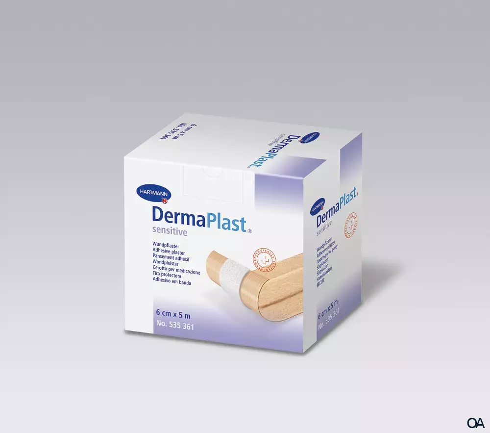 DermaPlast® sensitive Wundpflaster 6 cm x 5 m