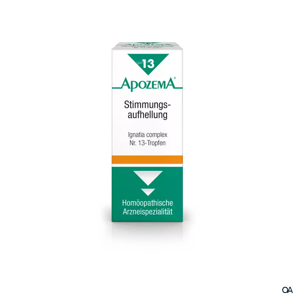 Apozema® Stimmungsaufhellung Ignatia complex Nr. 13 Tropfen zum Einnehmen Apozema® Stimmungsaufhellung Ignatia complex Nr. 13 Tropfen zum Einnehmen