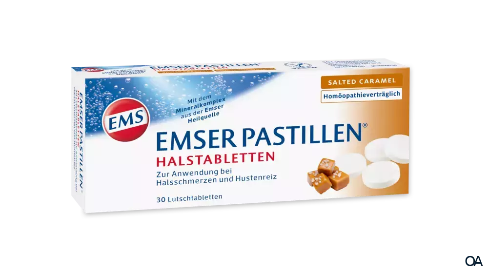 Emser Pastillen® Halstabletten Salted Caramel Emser Pastillen® Halstabletten Salted Caramel