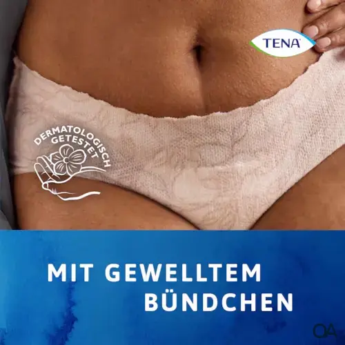 TENA Silhouette Plus White - Hüfthohe Unterwäsche zum Schutz bei Blasenschwäche, Größe Medium