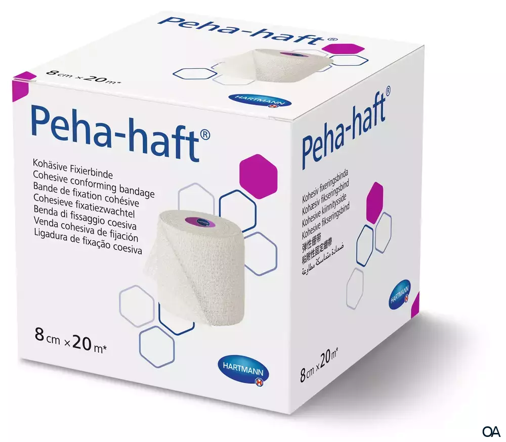 Peha-haft® latexfrei kohäsive Fixierbinde 8 cm x 20 m