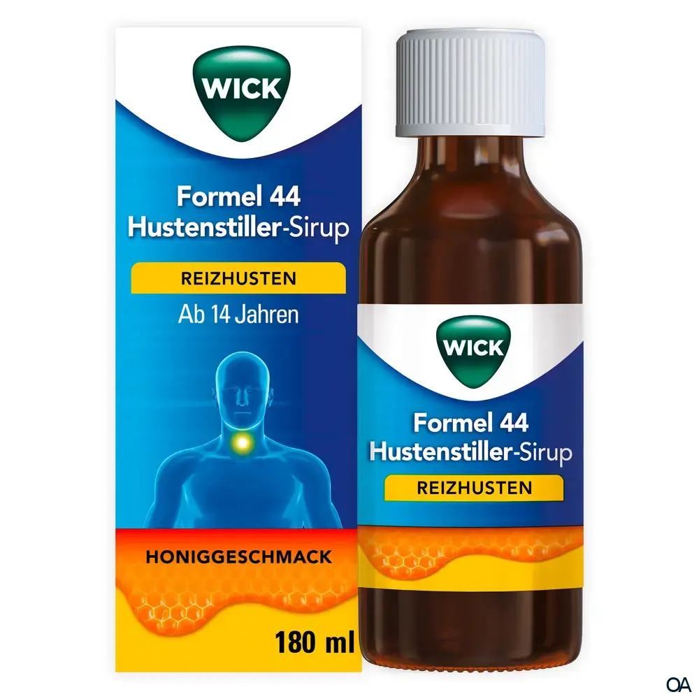 WICK Formel 44 Hustenstiller-Sirup mit Honig 20 mg / 15 ml WICK Formel 44 Hustenstiller-Sirup mit Honig 20 mg / 15 ml