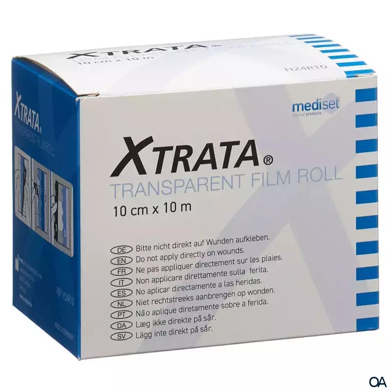 Xtrata® Transparenter Filmverband Rolle 10 cm x 10 m