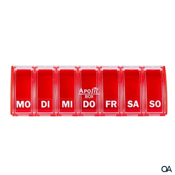 APOfit Wochendispenser 1 Dosierer Box rot
