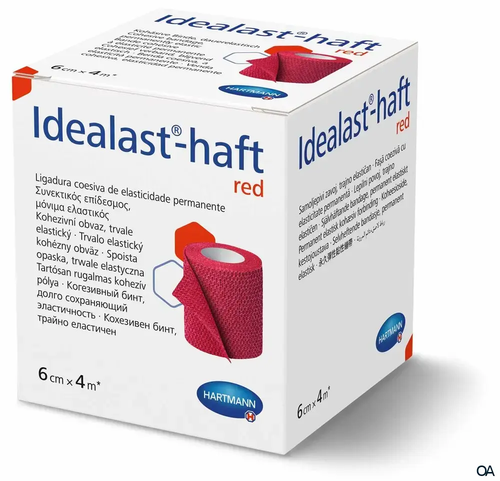 Idealast®-haft Color Idealbinde Rot 6 cm x 4 m Idealast®-haft Color Idealbinde Rot 6 cm x 4 m