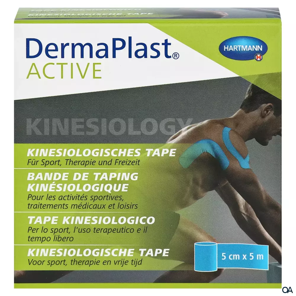 DermaPlast® ACTIVE Kinesiology, Kinesiologisches Tape 5cm x 5m DermaPlast® ACTIVE Kinesiology, Kinesiologisches Tape 5cm x 5m