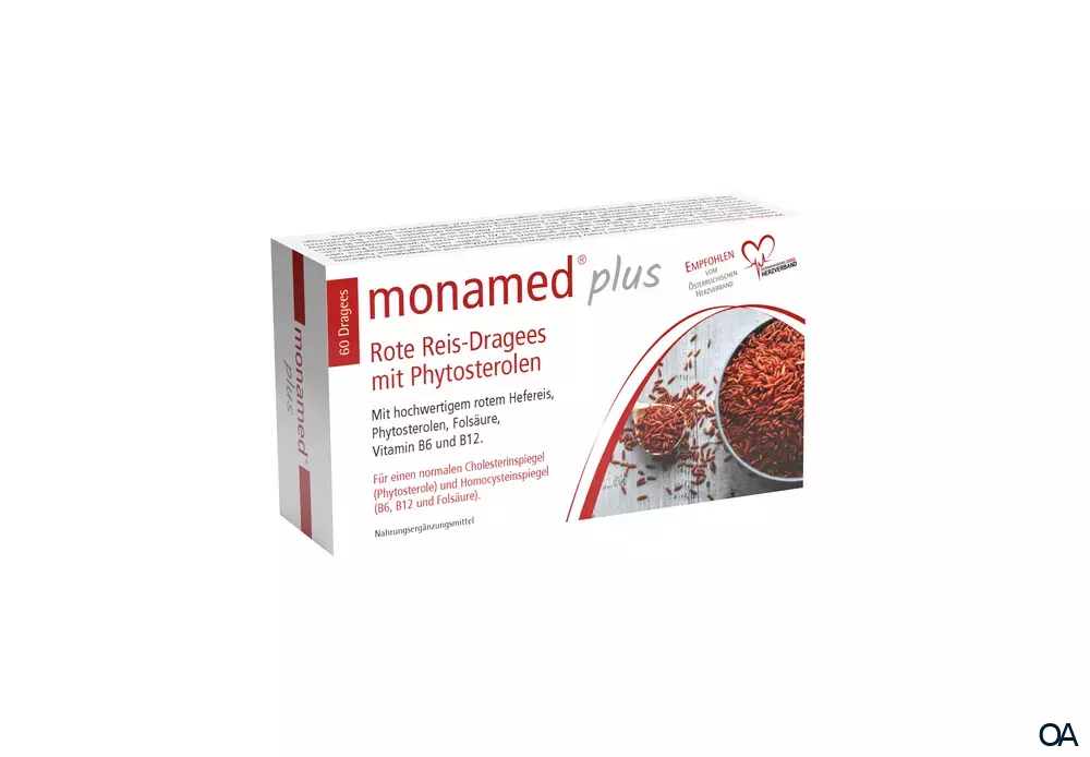 monamed® plus Rote Reis-Dragees monamed® plus Rote Reis-Dragees