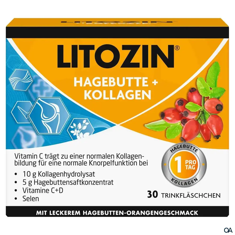 Litozin® Hagebutte + Kollagen Trinkfläschchen Litozin® Hagebutte + Kollagen Trinkfläschchen
