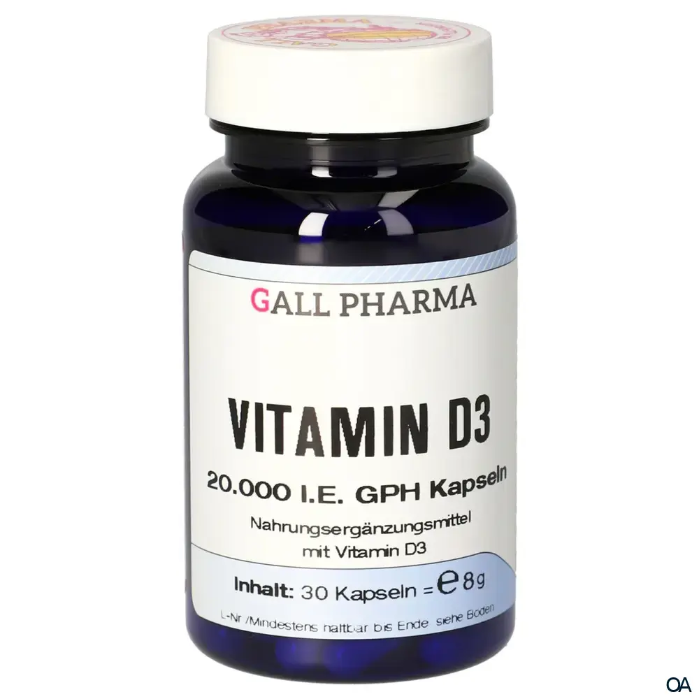 Gall Pharma Vitamin D3 20.000 I.E. Kapseln