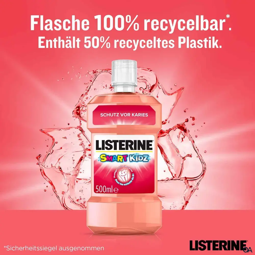 Listerine Smart Kidz Mild Berry Mundspüllösung Listerine Smart Kidz Mild Berry Mundspüllösung