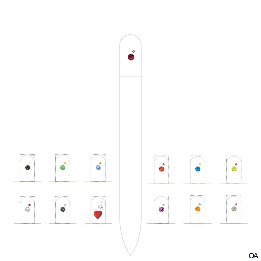 Kozbach Pharma GF90SW Glasnagelfeile „Swarovski“ 9 cm