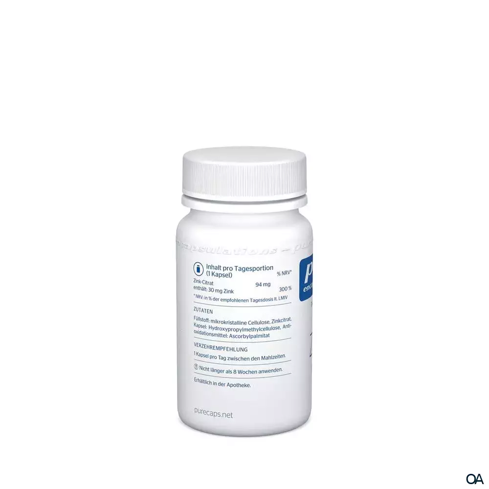 pure encapsulations® Zink Zinkcitrat Kapseln