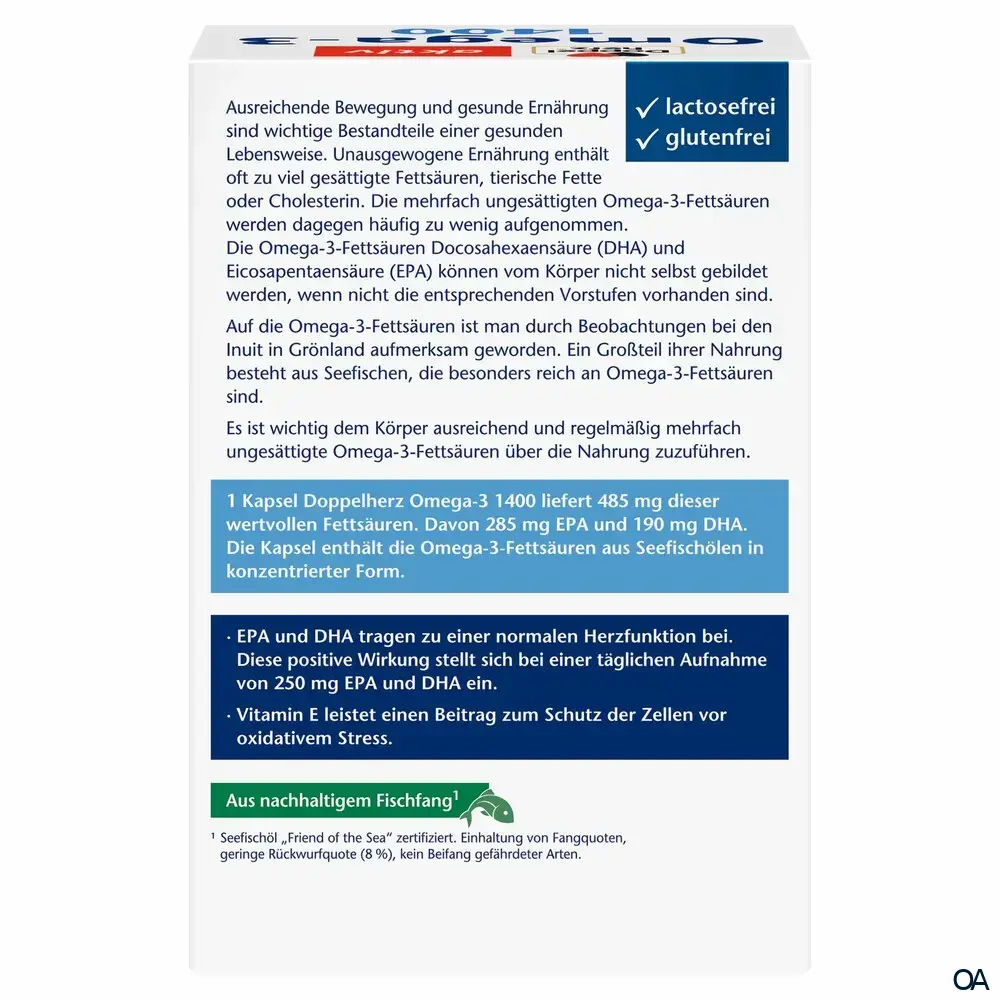 Doppelherz aktiv Omega-3 1400 Kapseln